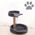 Torre para gatos con plataforma relax de árbol pequeño negro